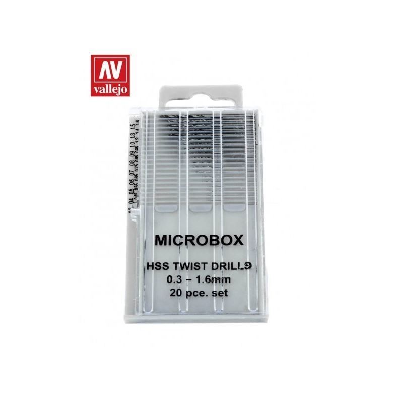 Vallejo Tools MicroboDrill Set (20) 0.3-1.6mm