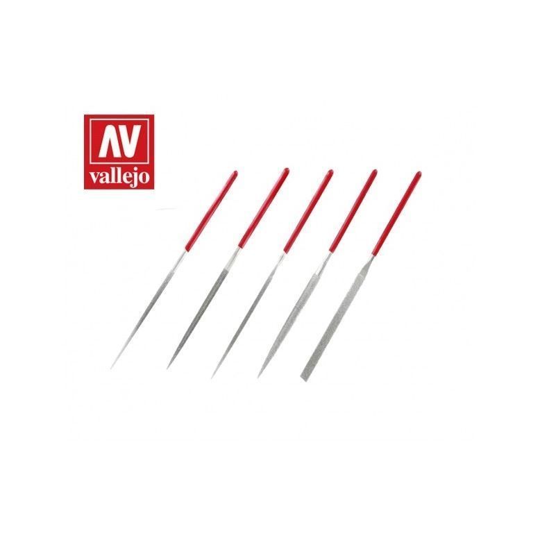 Vallejo Tools Set Of 5 Diamond Needle Files - Good Games
