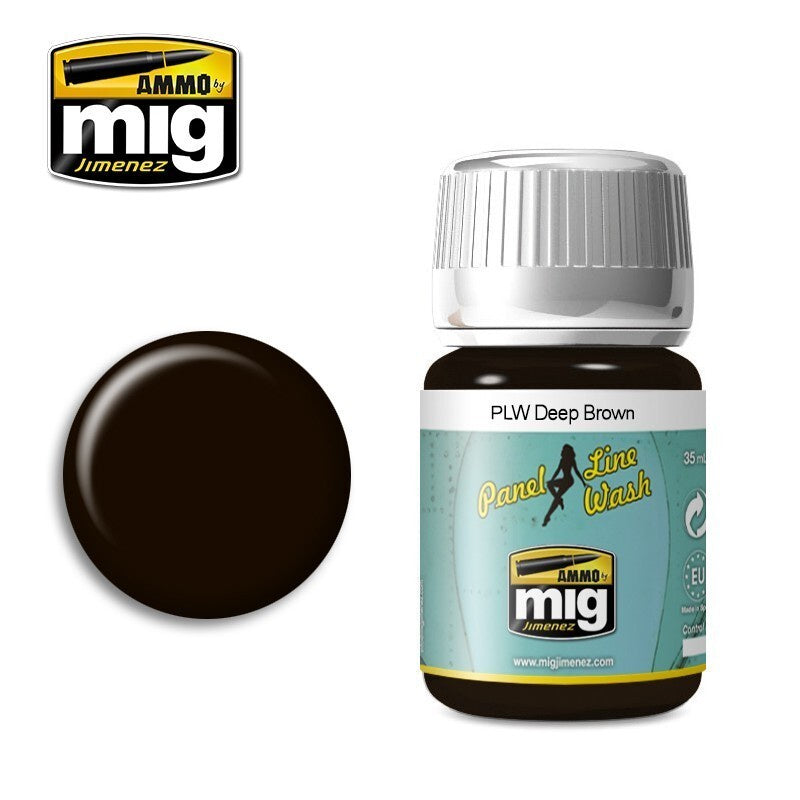 Ammo by MIG Panel Line Wash Deep Brown 35ml - Good Games