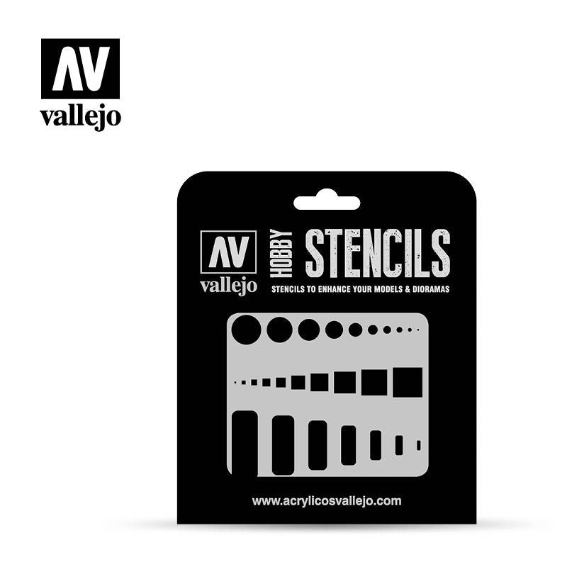 Vallejo Hobby Stencils - Access Trap Doors