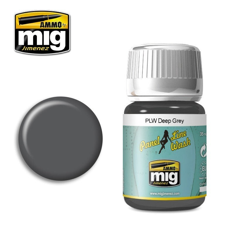 Ammo by MIG Panel Line Wash Deep Grey 35ml - Good Games