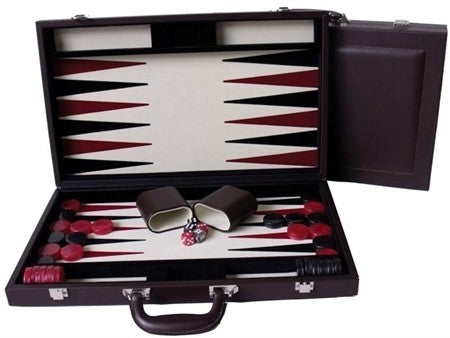 Dal Rossi - Backgammon in brown PU Leather 15