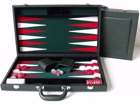 Dal Rossi - Backgammon Green PU Leather 15 - Good Games