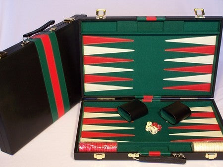 Backgammon Black Vinyl Case 18 - Good Games