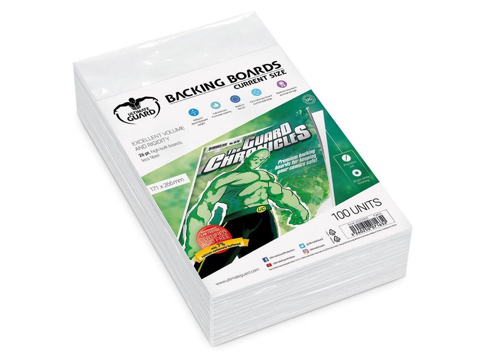 Ultimate Guard Comic Backing Boards Current Size (100) - Good Games