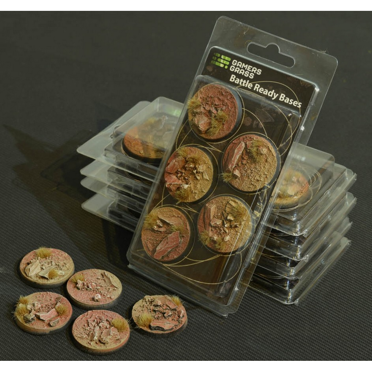 Gamers Grass: Bases: Badlands Bases (Round 40mm (x5)) - Good Games