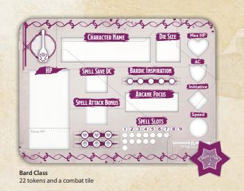 Dungeons &amp; Dragons Bard Class Token Set - Good Games