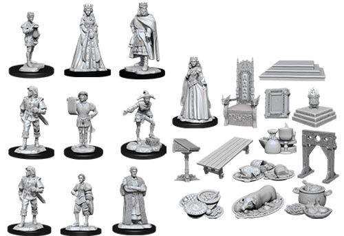 WizKids Deep Cuts Unpainted Miniatures Towns People Castle - Good Games