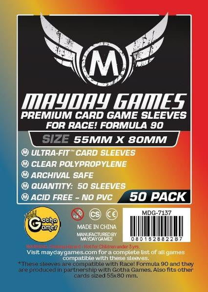 Premium 55mm x 80mm Sleeves - Mayday Games - Good Games