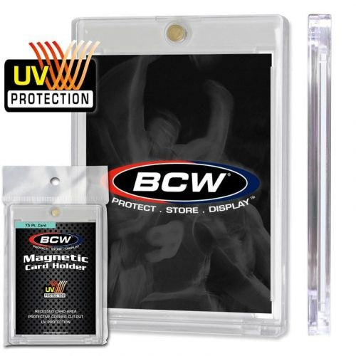 BCW One Touch Magnetic Card Holder 75 Pt Card Standard - Good Games