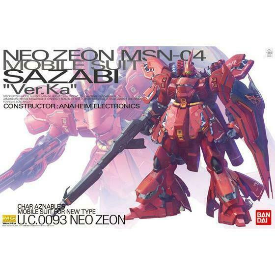 Bandai MG 1/100 Msn-04 Sazabi Ver.Ka