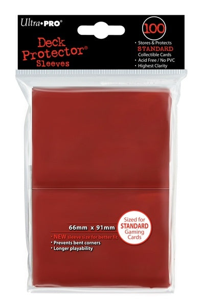 Ultra Pro: Deck Protector - Standard Red (100ct) - Good Games