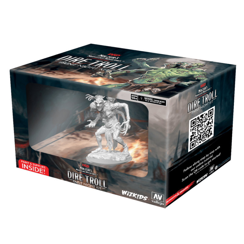 Dungeons &amp; Dragons Nolzurs Marvelous Unpainted Miniatures Dire Troll Paint Night Kit