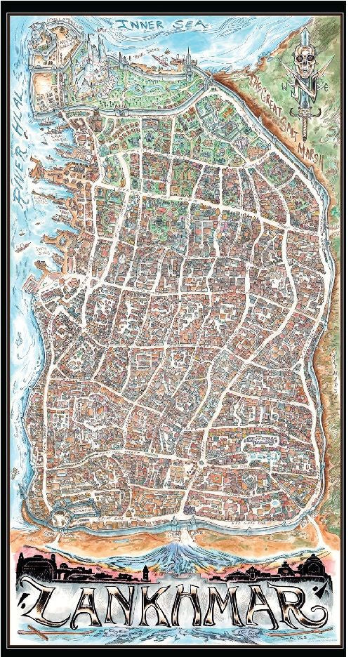 Dungeon Crawl Classics Lankhmar Map - Good Games