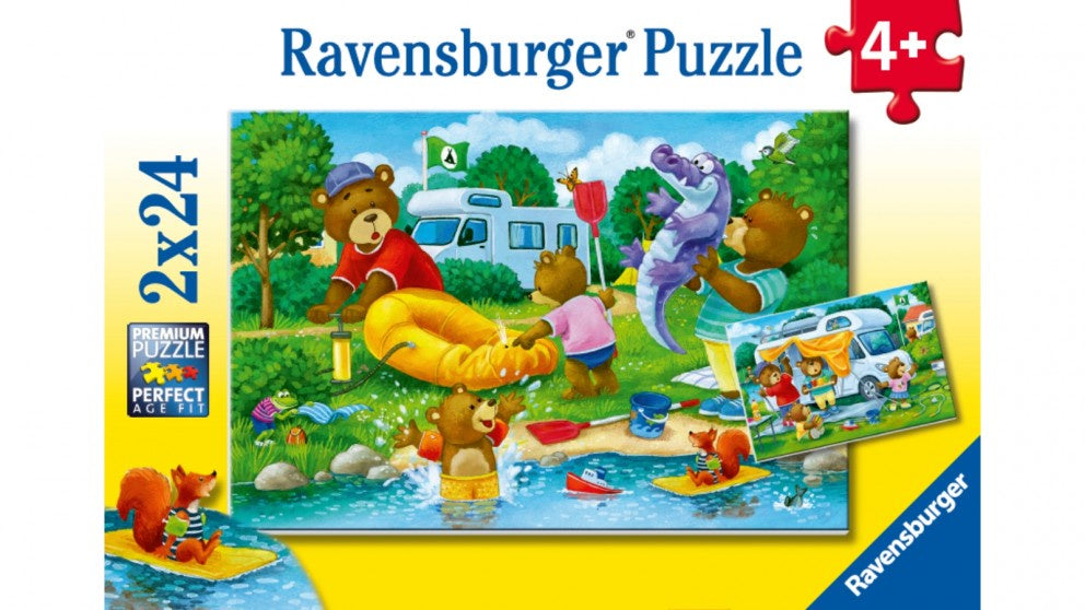 Ravensburger - Bear Family Camping Trip 2x24 Piece Jigsaw