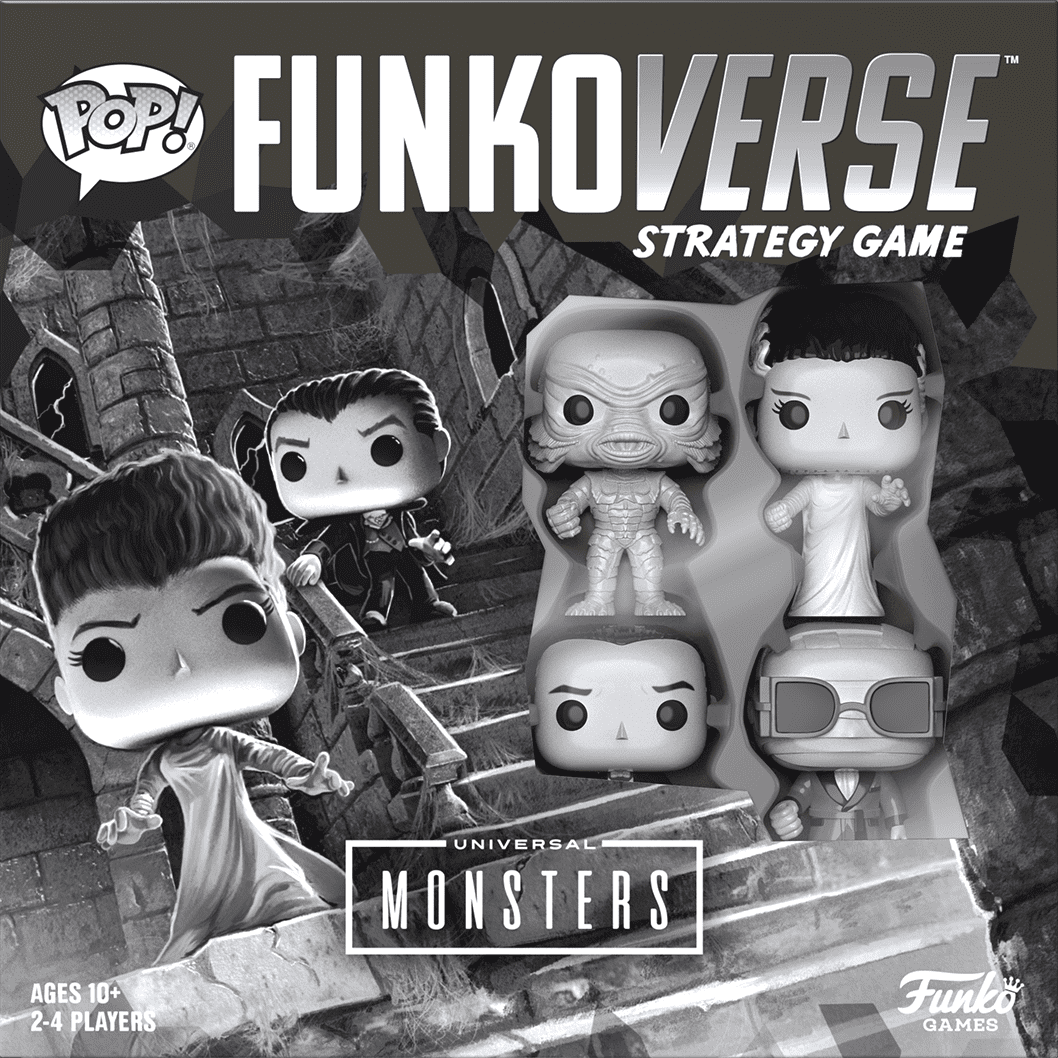 Funkoverse Universal Monsters 100 4 Pack Strategy Board Game - Good Games