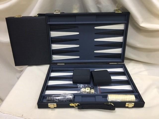Backgammon Textured 15" Black Strip - Good Games
