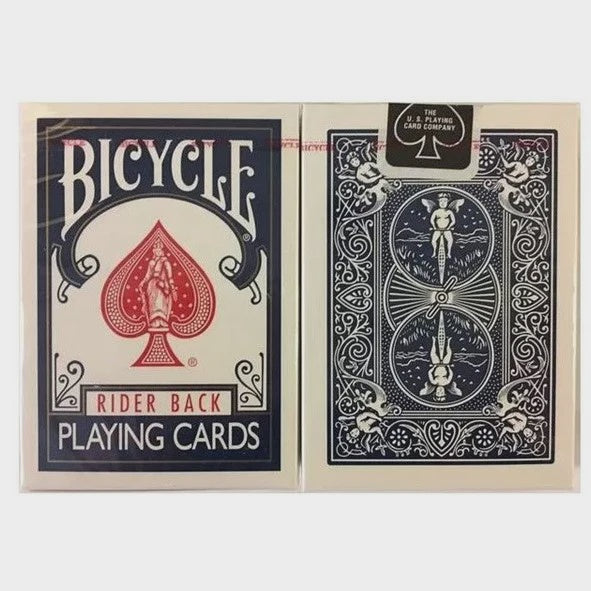 Bicycle Classic Rider Blue Back with Black Closure Seal