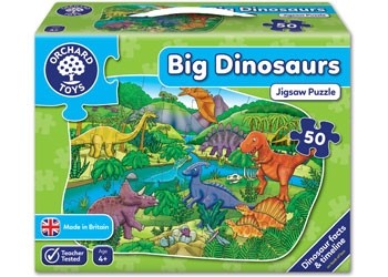 Orchard Toys - Big Dinosaur Shaped 50 Piece Jigsaw - Good Games