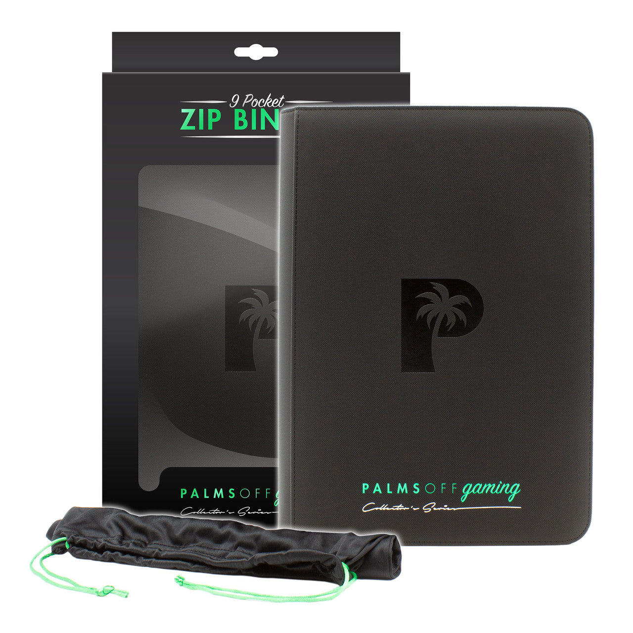 Palms Off Gaming - Limited Edition 9 Pocket Zip Trading Card Binder - Good Games