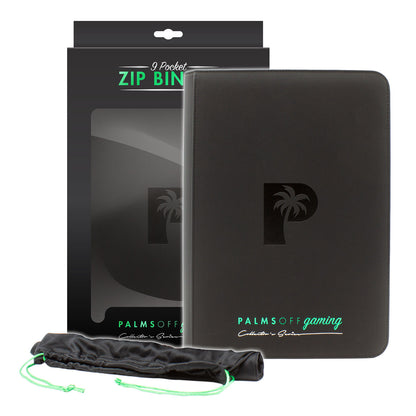 Palms Off Gaming - Limited Edition 9 Pocket Zip Trading Card Binder - Good Games