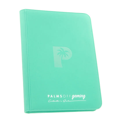 Palms Off Gaming 1st Ed Turquoise - Collectors Series 9 Pocket Zip Trading Binder - Good Games