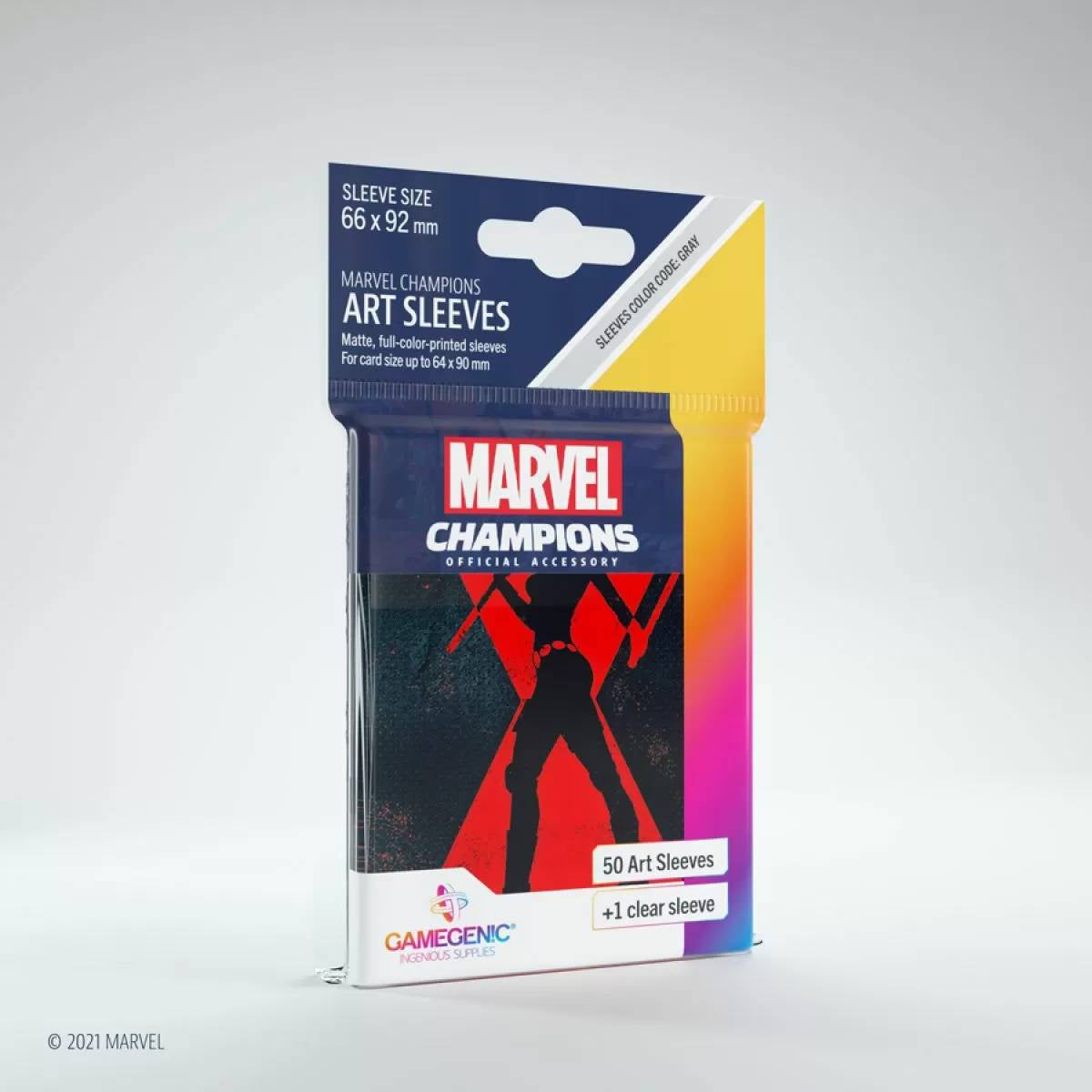 Gamegenic Marvel Champions Art Sleeves Black Widow - Good Games