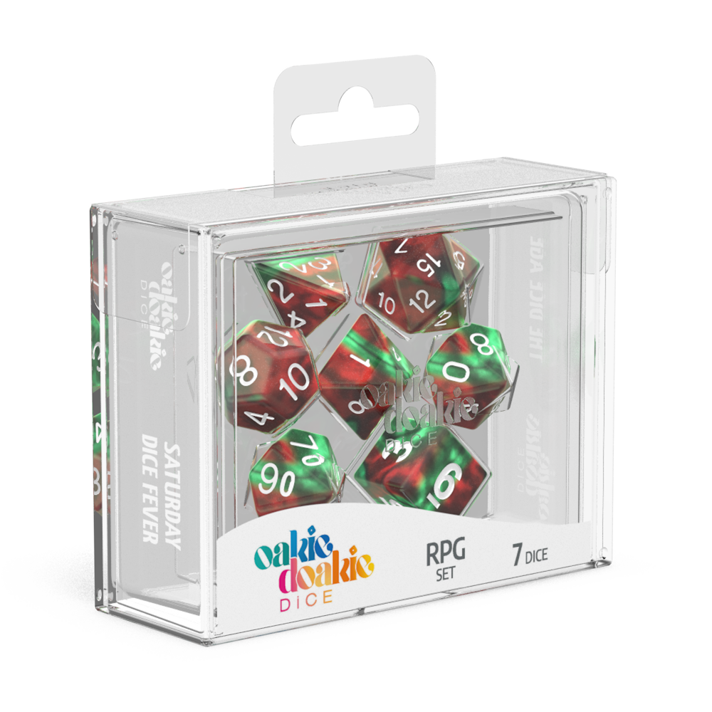 Oakie Doakie Dice - RPG Set Gemidice Bloody Jungle (7)