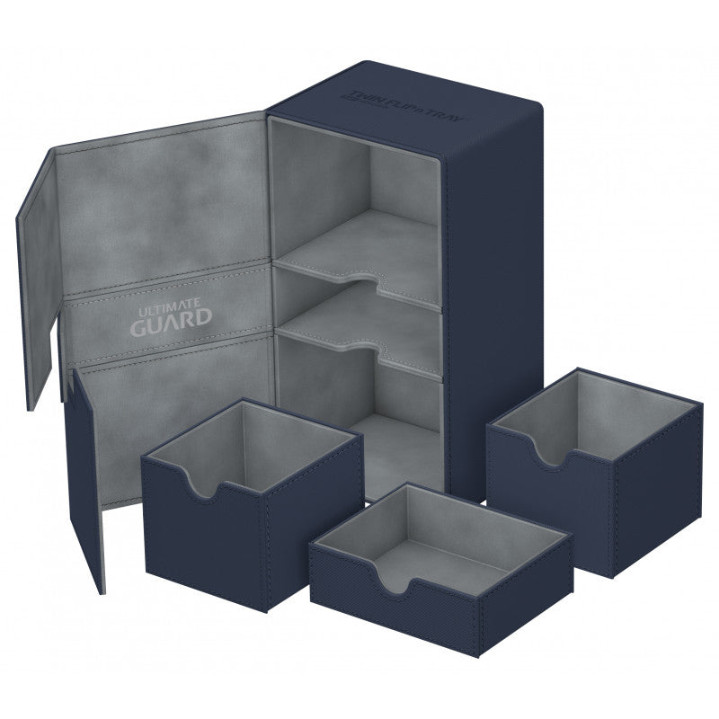 Ultimate Guard - Twin Flip N Tray Deck Case 200+ Standard Size Xenoskin Blue
