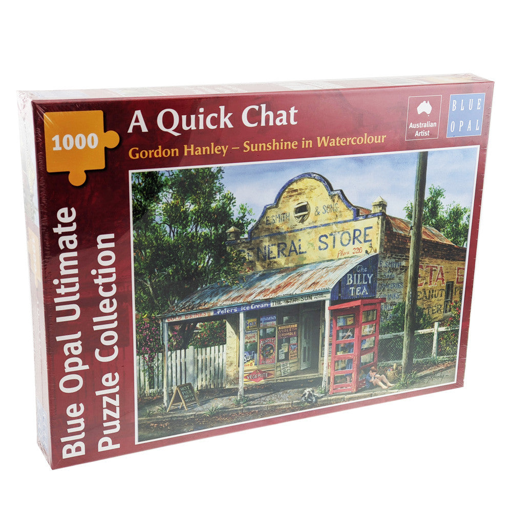 Blue Opal - Hanley: A Quick Chat 1000 Piece Jigsaw - Good Games