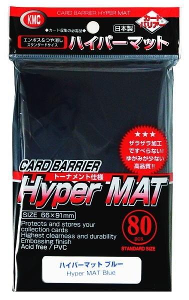 Kmc Sleeve Hyper Mat Blue (80 Sleeves/Pack) Standard Size - Good Games