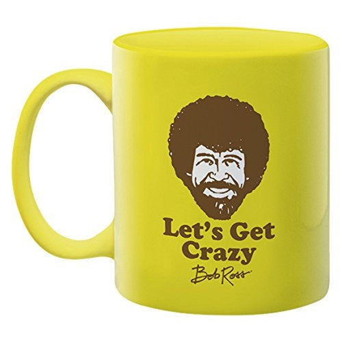 Bob Ross Lets Get Crazy Coffee Mug - Good Games