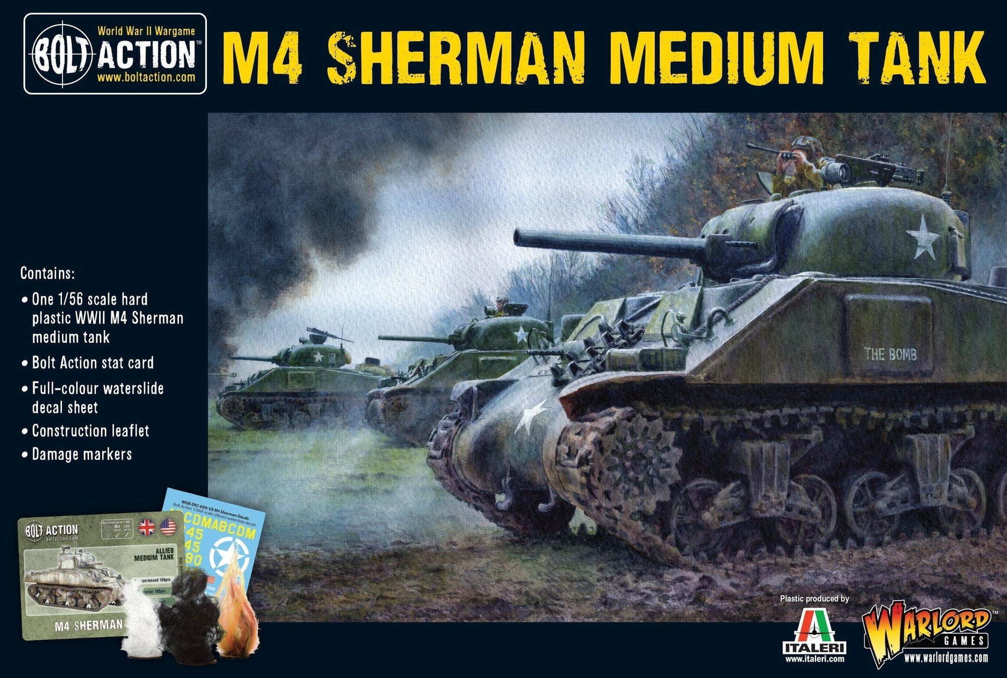 Bolt Action- M4 Sherman (75) Plastic Box Set - Good Games