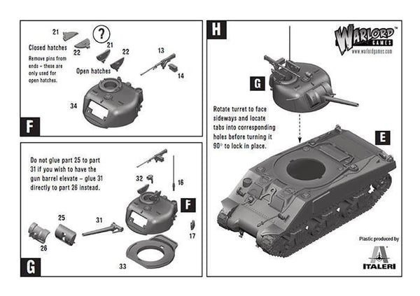 Bolt Action- M4 Sherman (75) Plastic Box Set - Good Games