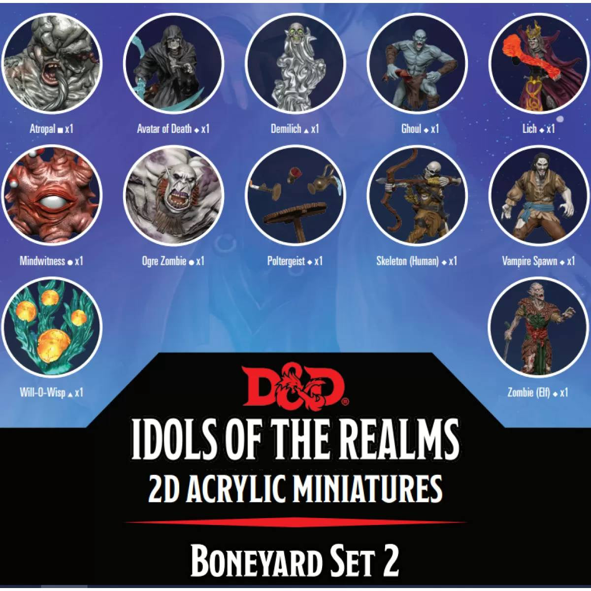 Dungeons & Dragons Idols of the Realms Boneyard 2D Set 2 - Good Games