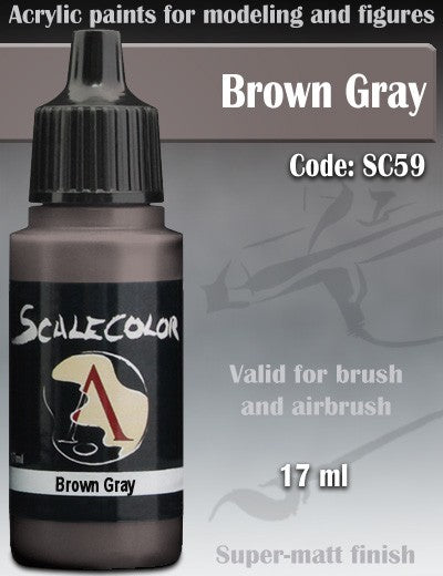 Scale 75 - Scalecolor Brown Gray (17 ml) SC-59 Acrylic Paint - Good Games