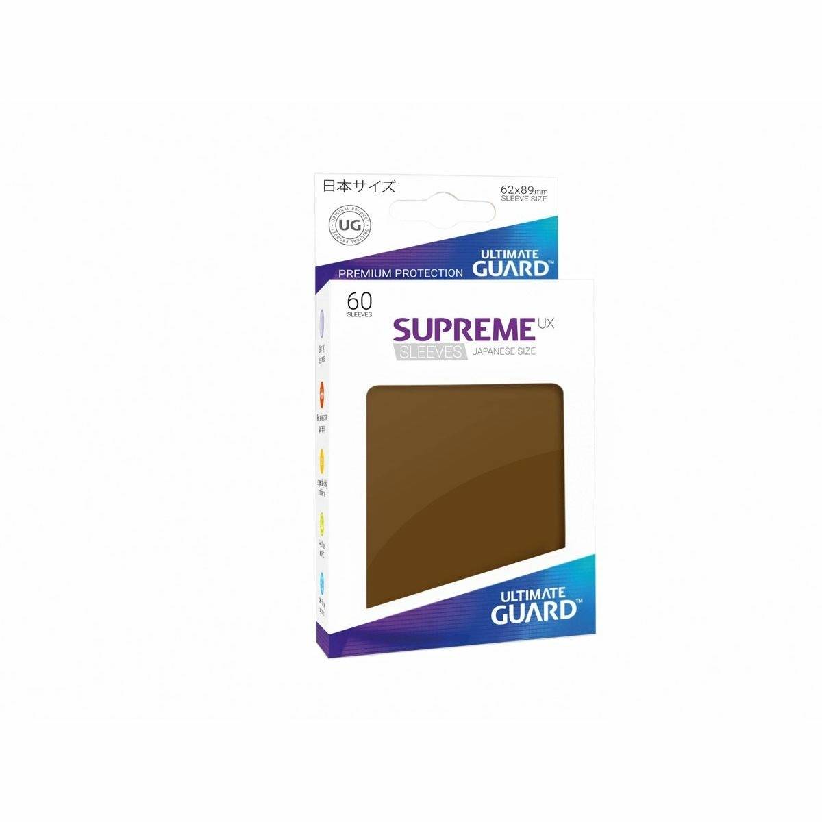 Ultimate Guard - Supreme UX Japanese Size Sleeves Brown (60) - Good Games