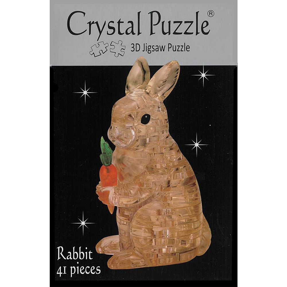 3D Brown Rabbit Crystal Puzzle – Good Games