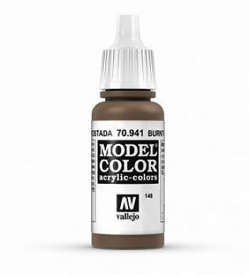 Vallejo Model Colour - Burnt Umber 17ml Acrylic Paint (AV70941) - Good Games