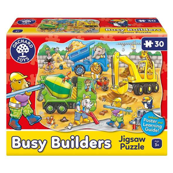 Orchard Toys - Busy Builders 30 Piece Jigsaw - Good Games