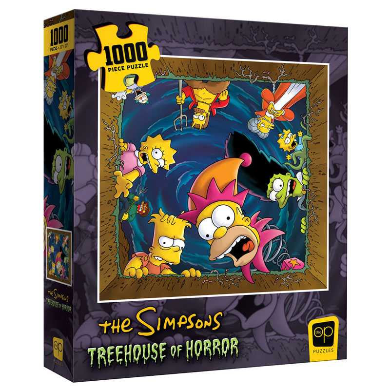 The Simpsons Tree House of Horrors Happy Haunting 1000 Piece Jigsaw - Good Games