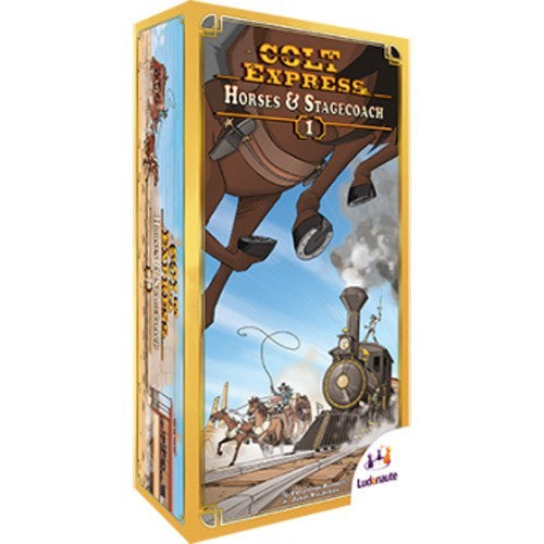 Colt Express Horses And Stagecoach