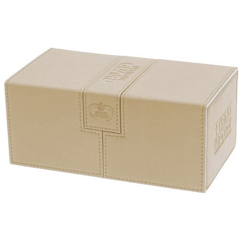 Ultimate Guard - Twin Flip N Tray Deck Case 200+ Standard Size Xenoskin Sand - Good Games