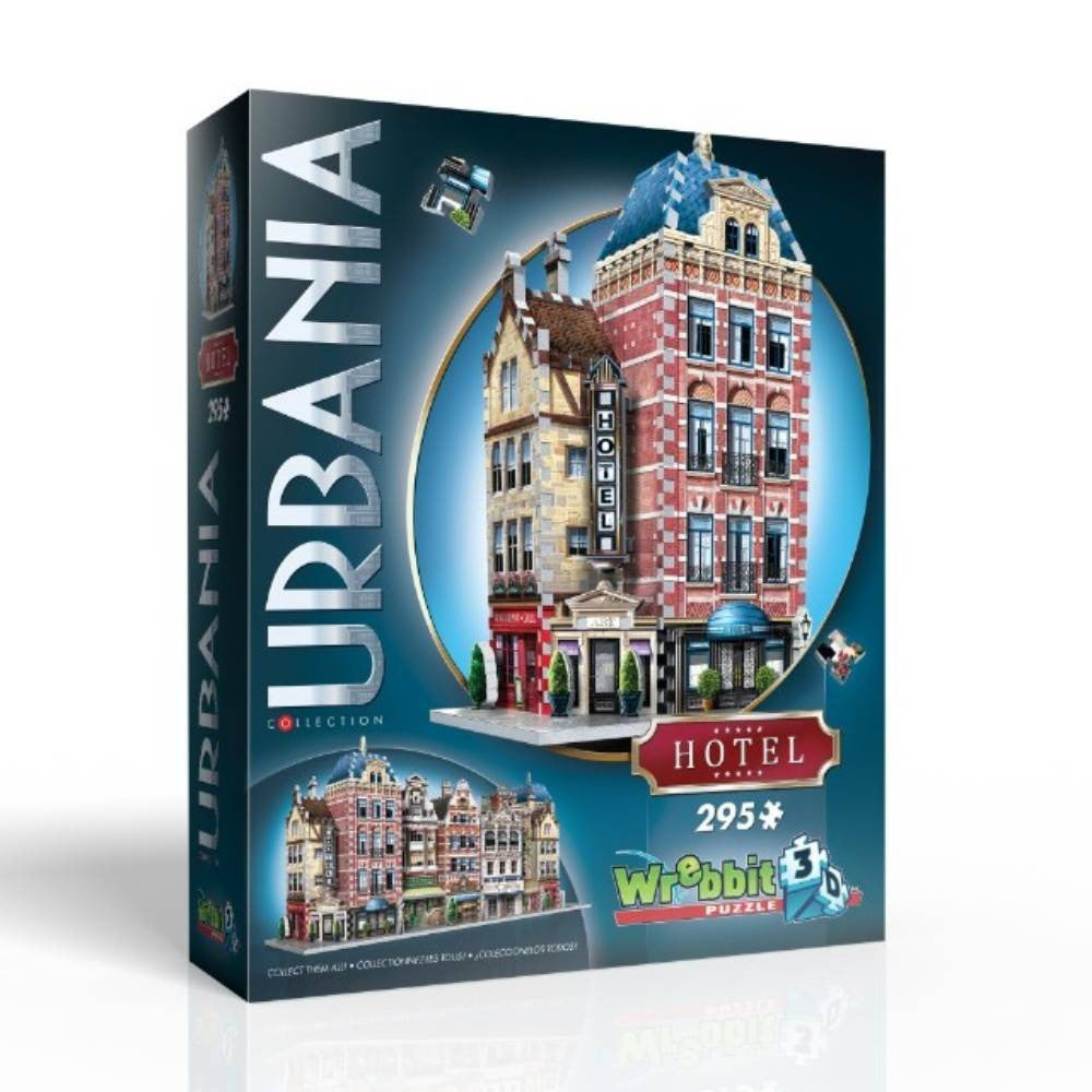 Wrebbit - Urbania - Hotel 295 Piece 3D Jigsaw - Good Games