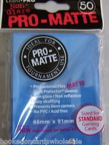Sleeves Non-Glare Pro-Matte Standard Light Blue 50 Ct.
