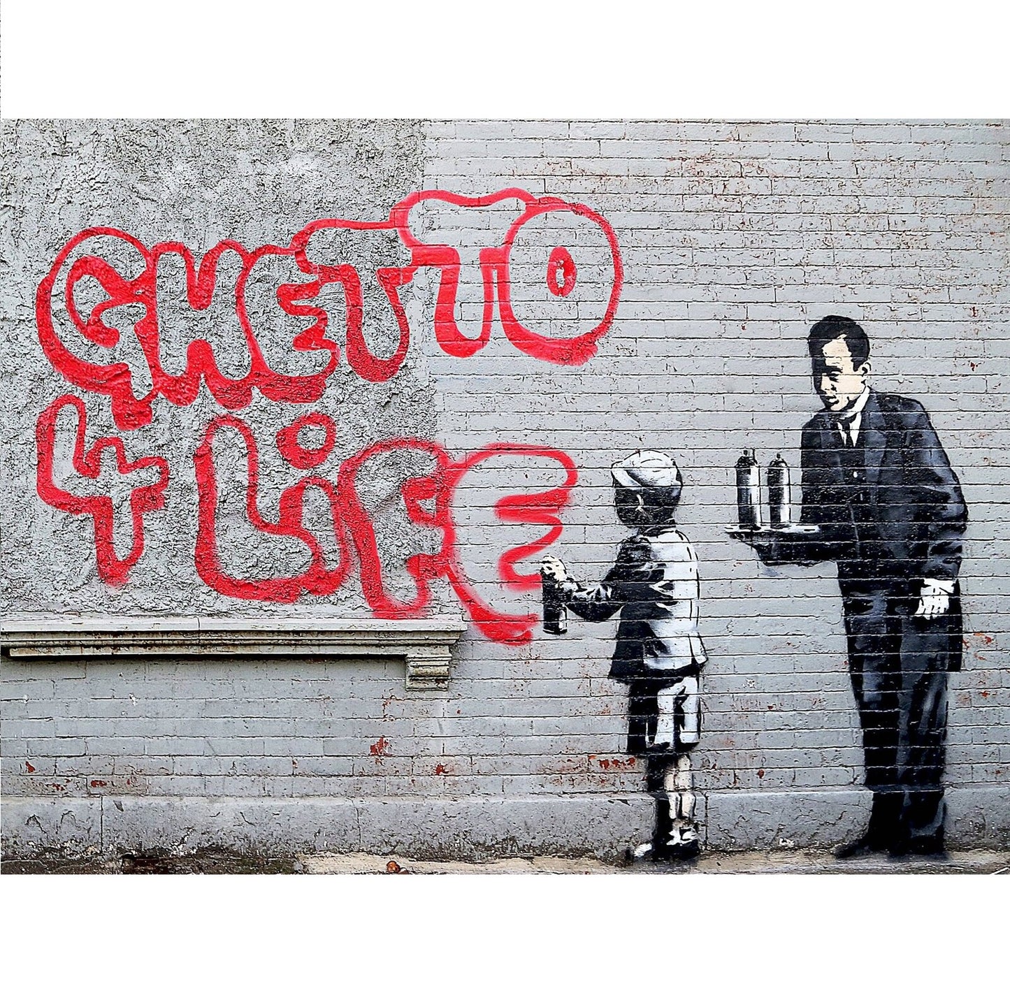 Bansky Urban Art Ghetto 4 Life 1000 Piece Jigsaw - Good Games