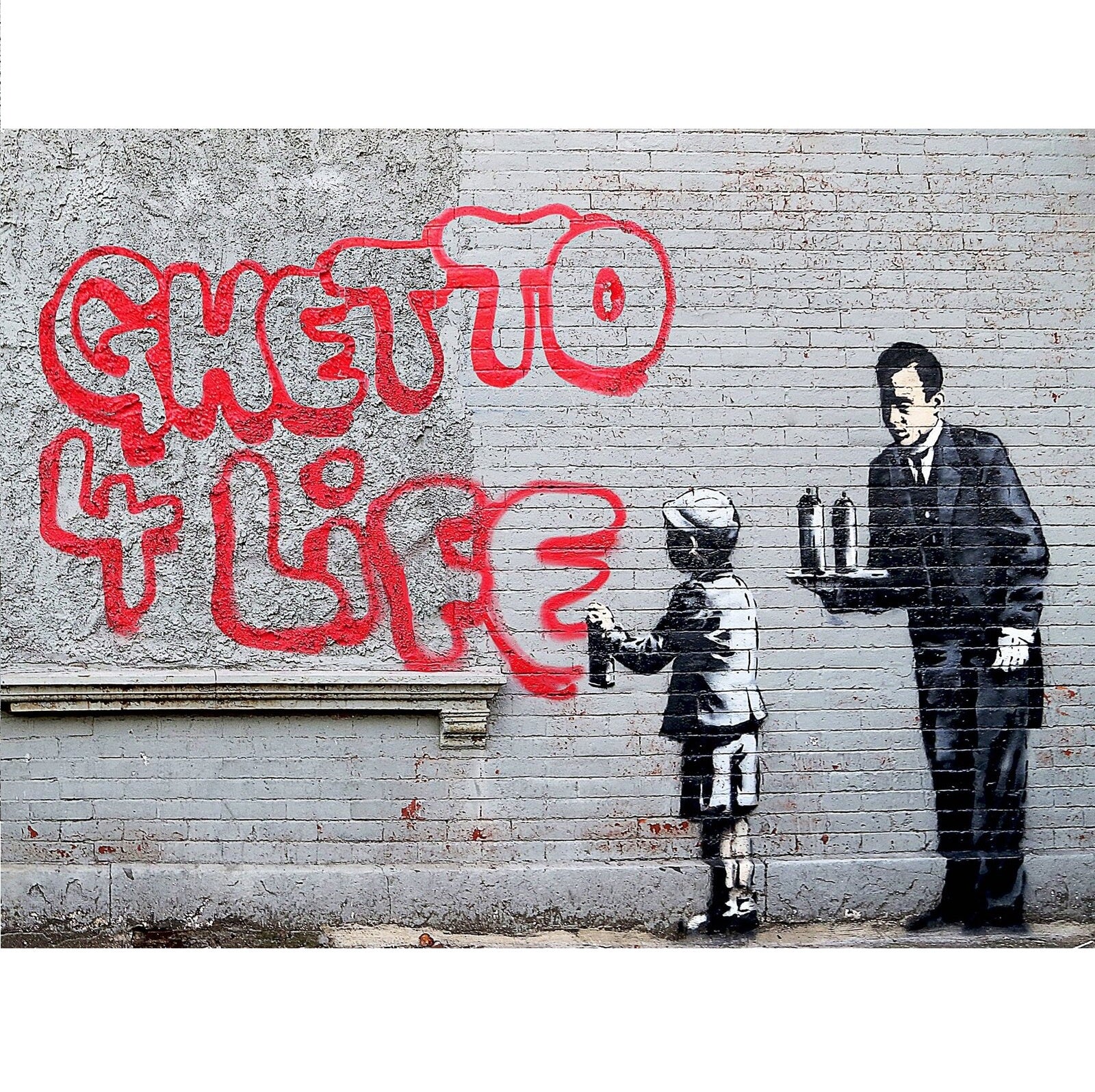 Bansky Urban Art Ghetto 4 Life 1000 Piece Jigsaw - Good Games