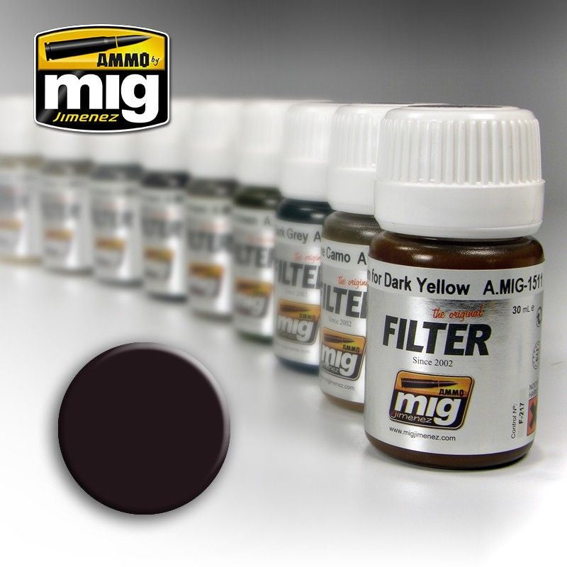 Ammo by MIG Filters Brown for Dark Green 35ml - Good Games