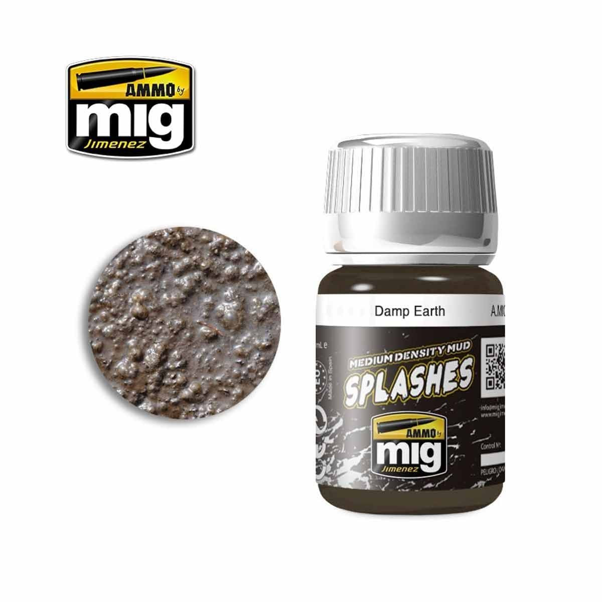 Ammo by MIG Enamel Textures Damp Earth 35ml - Good Games