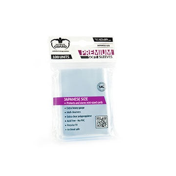 Ultimate Guard Premium Soft Sleeves Size Transparent (100) - Good Games